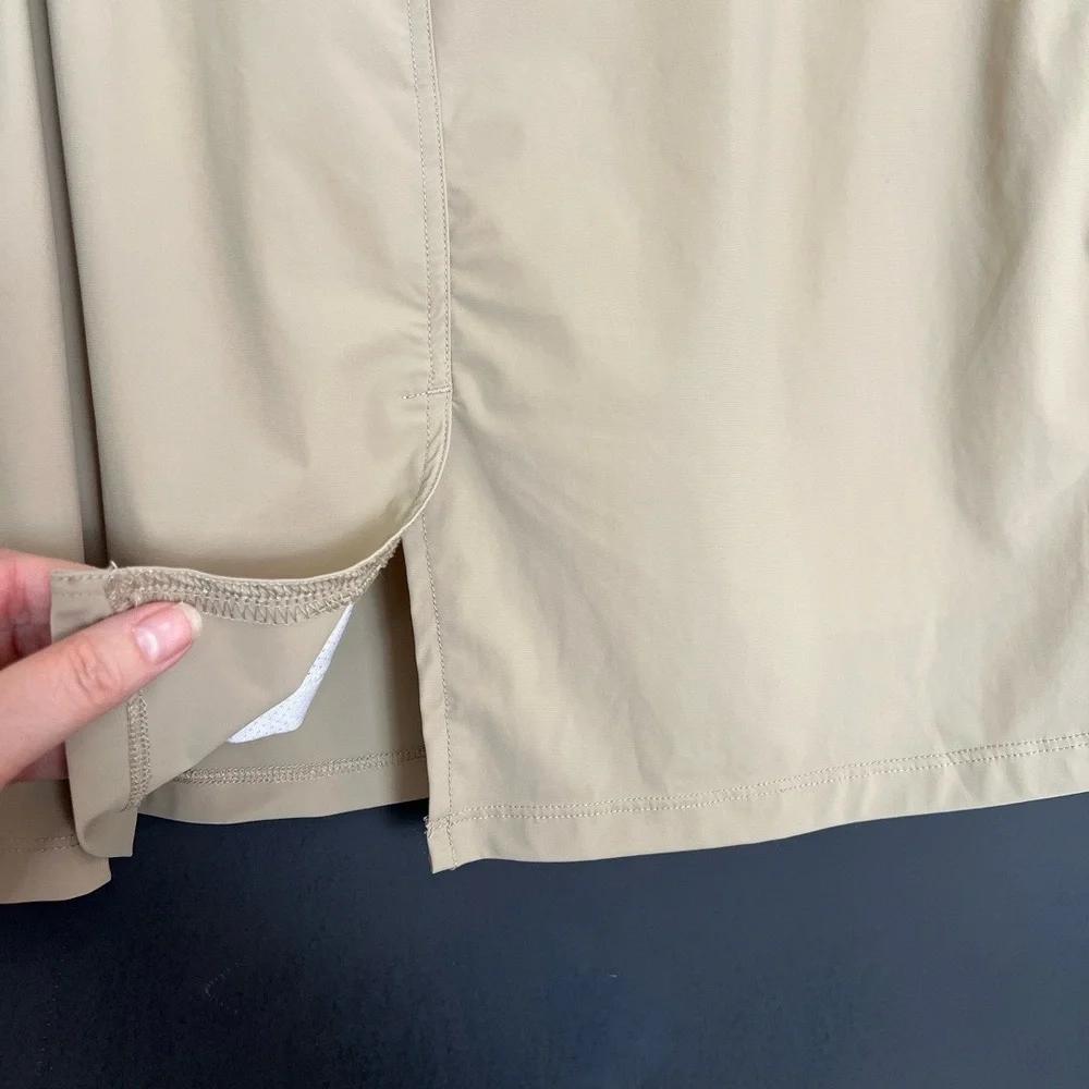 Baleaf Skirt Womens 2XL Tan Haas Cargo Zippered Pockets‎ Gorpcore Hiking UPF50+